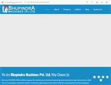 Tablet Screenshot of bhupindramachines.com